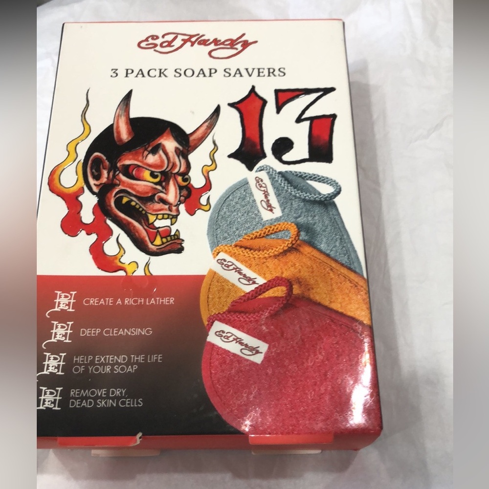 Ed‎ hardy 3pack deep cleansing soap savers new